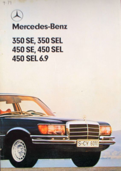 Mercedes-Benz 350 SE - 450 SEL 6.9 Modelprogram 1978 Carbrochure (10213)